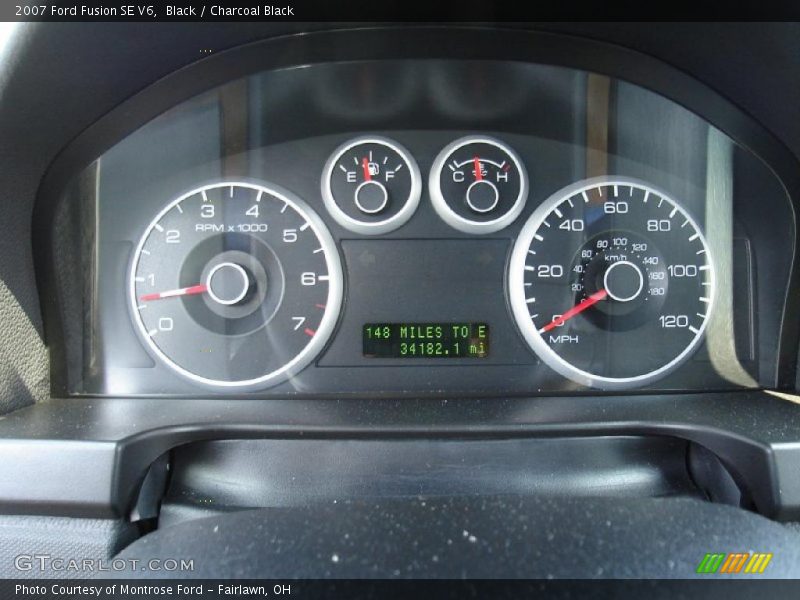 Black / Charcoal Black 2007 Ford Fusion SE V6