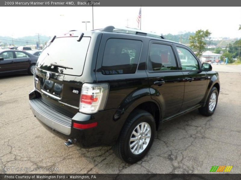 Black / Stone 2009 Mercury Mariner V6 Premier 4WD