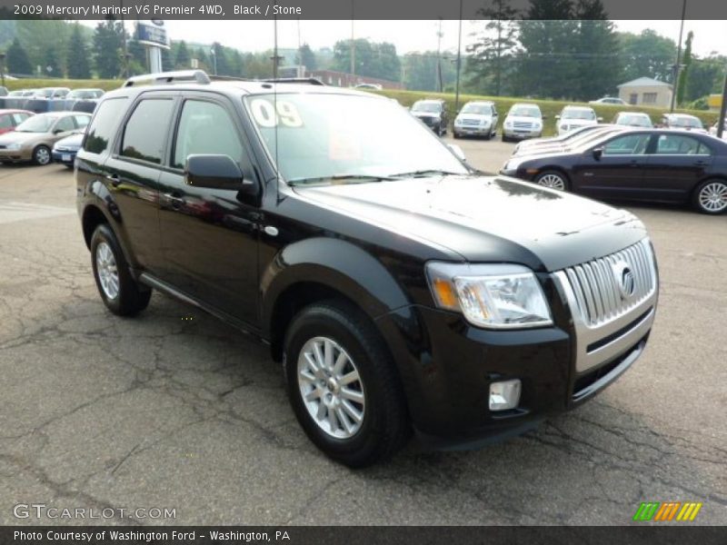 Black / Stone 2009 Mercury Mariner V6 Premier 4WD