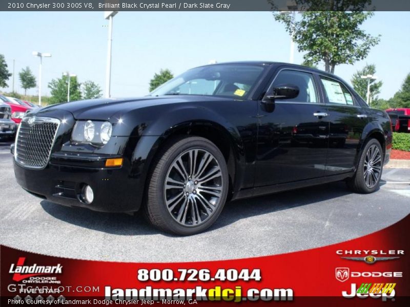 Brilliant Black Crystal Pearl / Dark Slate Gray 2010 Chrysler 300 300S V8