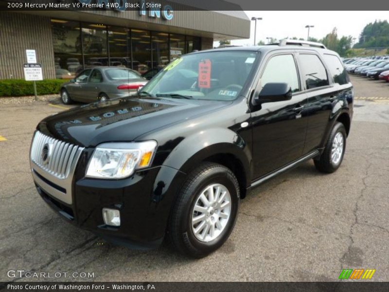 Black / Stone 2009 Mercury Mariner V6 Premier 4WD