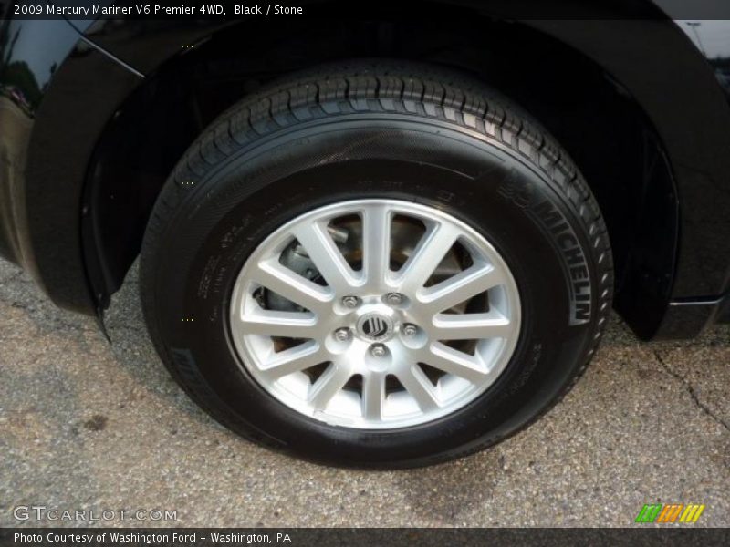 Black / Stone 2009 Mercury Mariner V6 Premier 4WD