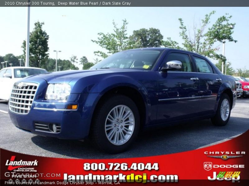 Deep Water Blue Pearl / Dark Slate Gray 2010 Chrysler 300 Touring