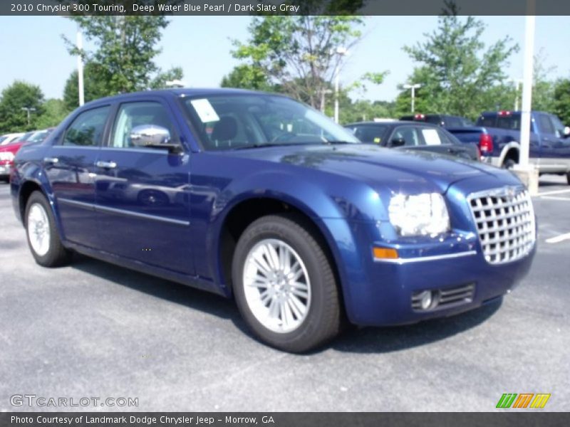 Deep Water Blue Pearl / Dark Slate Gray 2010 Chrysler 300 Touring