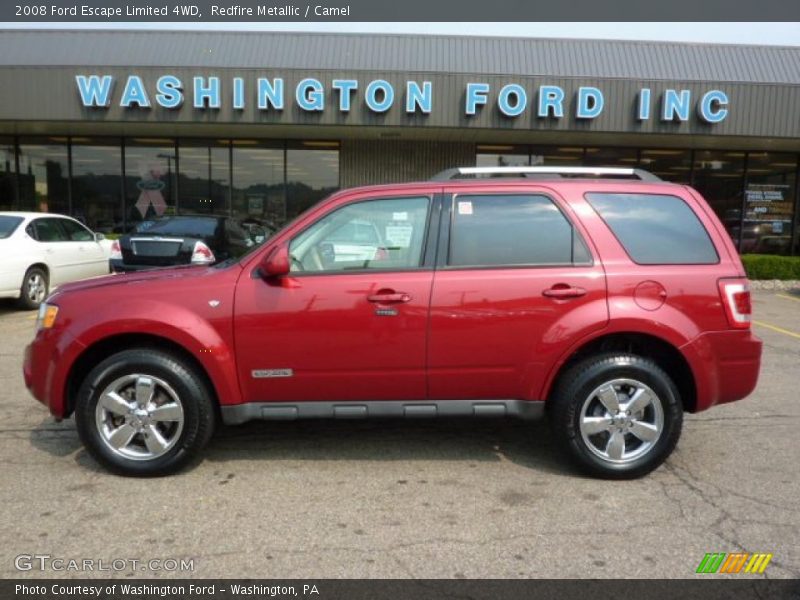 Redfire Metallic / Camel 2008 Ford Escape Limited 4WD