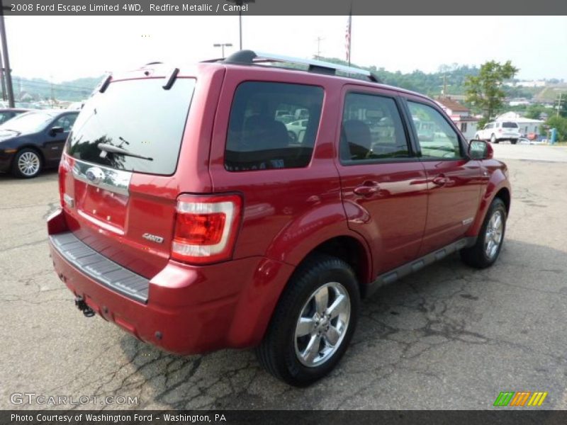 Redfire Metallic / Camel 2008 Ford Escape Limited 4WD