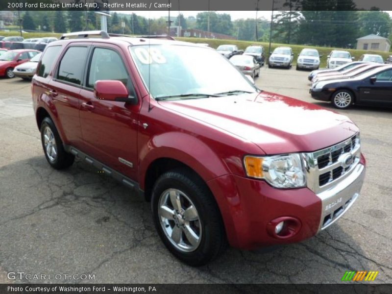 Redfire Metallic / Camel 2008 Ford Escape Limited 4WD