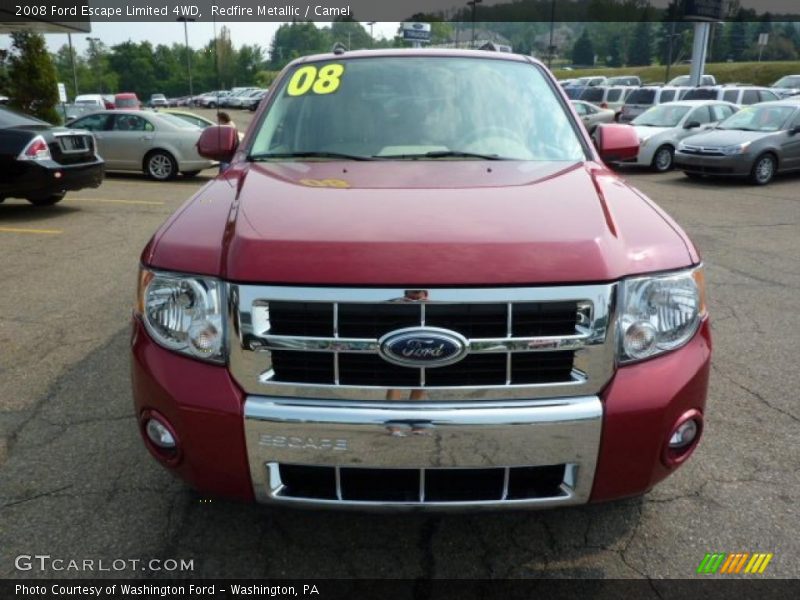 Redfire Metallic / Camel 2008 Ford Escape Limited 4WD