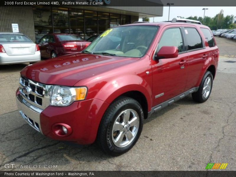 Redfire Metallic / Camel 2008 Ford Escape Limited 4WD