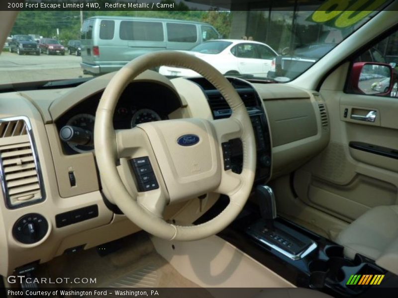 Redfire Metallic / Camel 2008 Ford Escape Limited 4WD