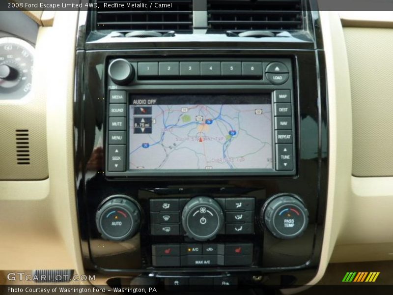 Redfire Metallic / Camel 2008 Ford Escape Limited 4WD