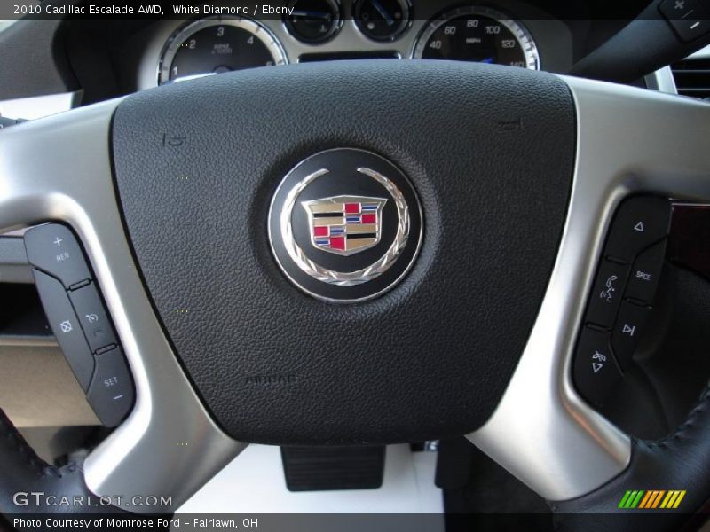 White Diamond / Ebony 2010 Cadillac Escalade AWD