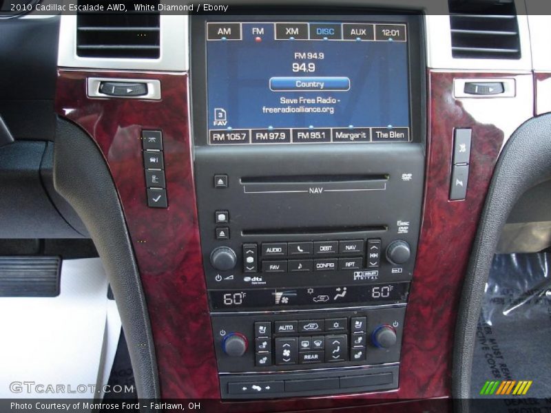 White Diamond / Ebony 2010 Cadillac Escalade AWD