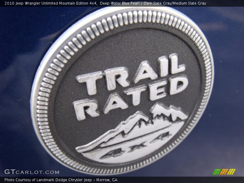 Deep Water Blue Pearl / Dark Slate Gray/Medium Slate Gray 2010 Jeep Wrangler Unlimited Mountain Edition 4x4