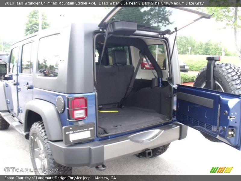 Deep Water Blue Pearl / Dark Slate Gray/Medium Slate Gray 2010 Jeep Wrangler Unlimited Mountain Edition 4x4