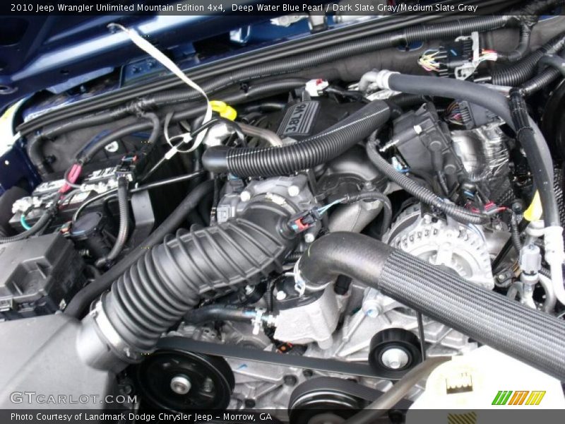 Deep Water Blue Pearl / Dark Slate Gray/Medium Slate Gray 2010 Jeep Wrangler Unlimited Mountain Edition 4x4