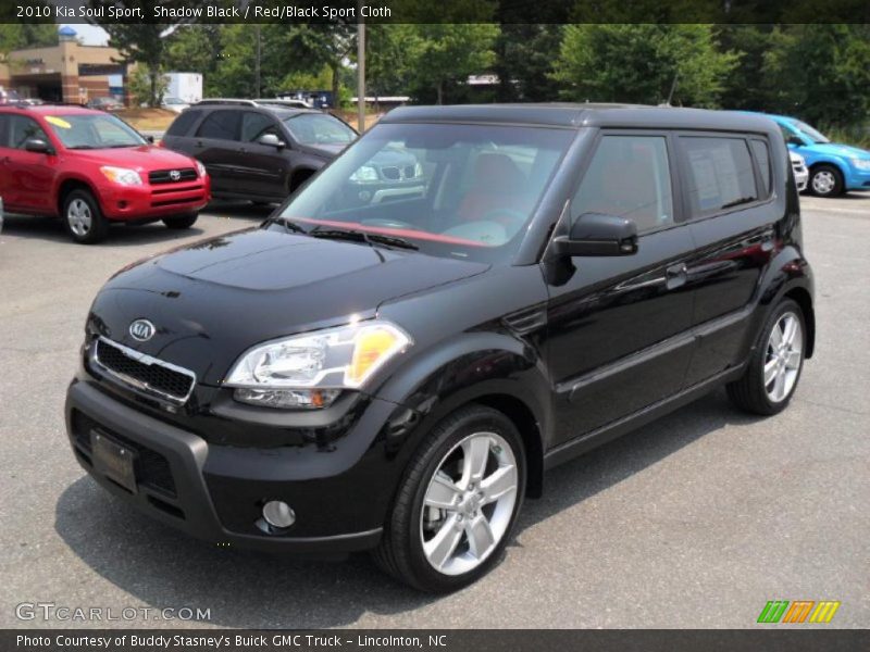 Shadow Black / Red/Black Sport Cloth 2010 Kia Soul Sport