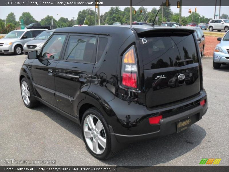 Shadow Black / Red/Black Sport Cloth 2010 Kia Soul Sport