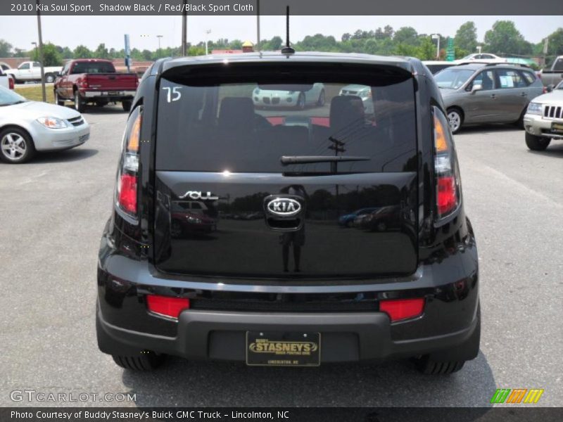 Shadow Black / Red/Black Sport Cloth 2010 Kia Soul Sport