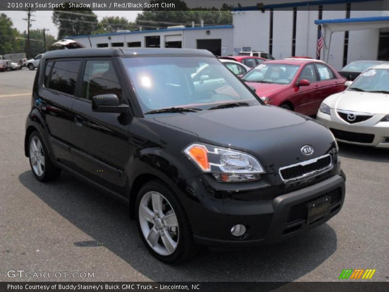 Shadow Black / Red/Black Sport Cloth 2010 Kia Soul Sport