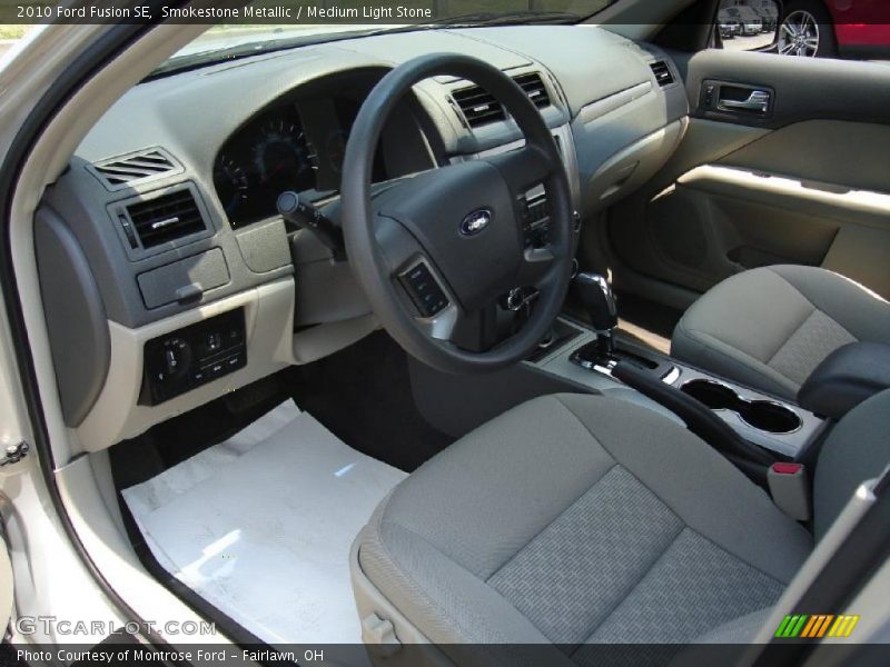 Smokestone Metallic / Medium Light Stone 2010 Ford Fusion SE