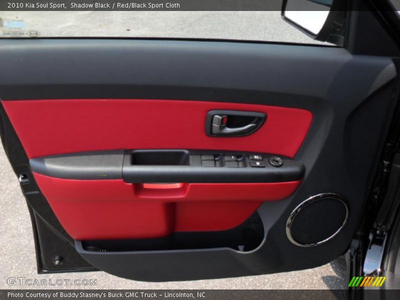 Shadow Black / Red/Black Sport Cloth 2010 Kia Soul Sport