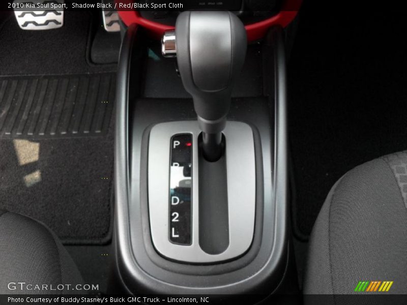 Shadow Black / Red/Black Sport Cloth 2010 Kia Soul Sport