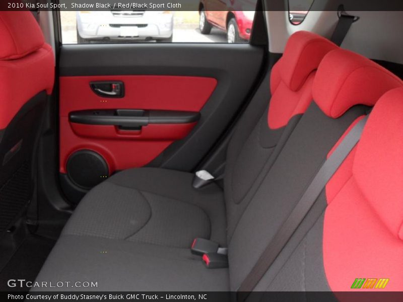 Shadow Black / Red/Black Sport Cloth 2010 Kia Soul Sport