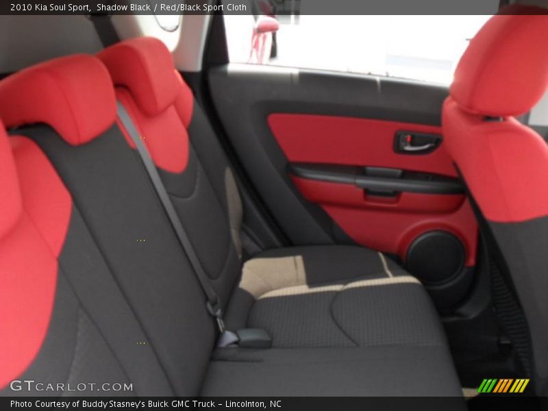 Shadow Black / Red/Black Sport Cloth 2010 Kia Soul Sport