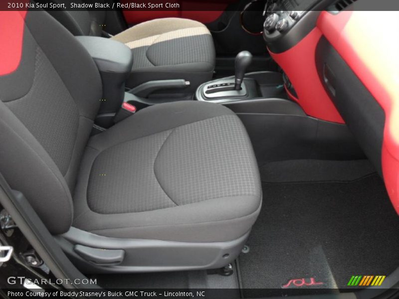 Shadow Black / Red/Black Sport Cloth 2010 Kia Soul Sport