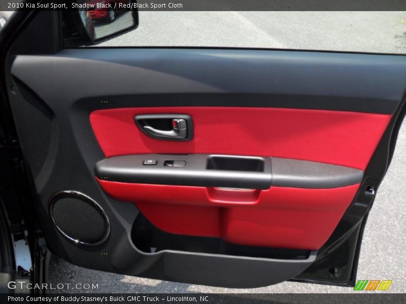 Shadow Black / Red/Black Sport Cloth 2010 Kia Soul Sport