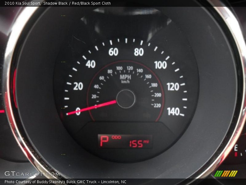 Shadow Black / Red/Black Sport Cloth 2010 Kia Soul Sport