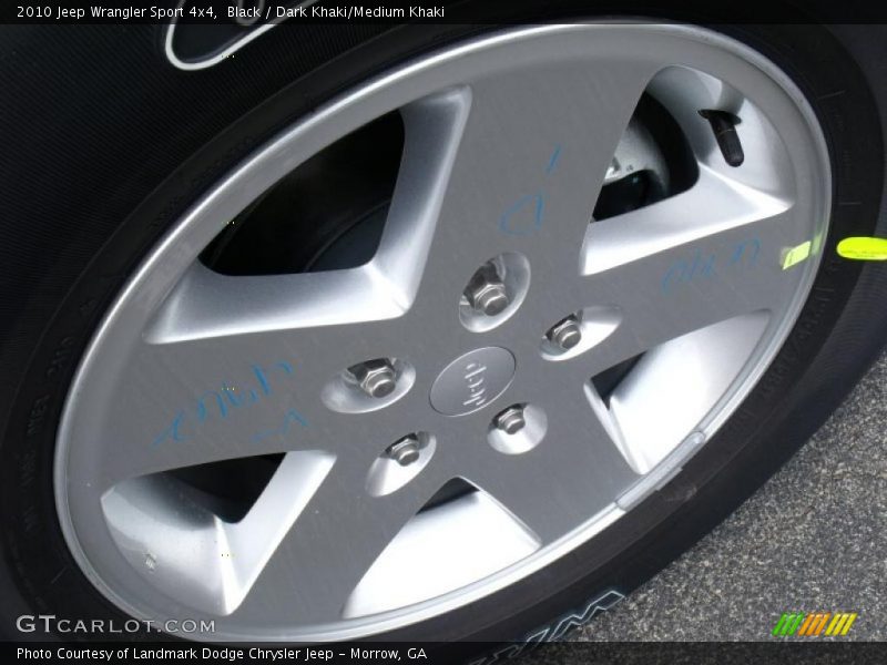 Black / Dark Khaki/Medium Khaki 2010 Jeep Wrangler Sport 4x4