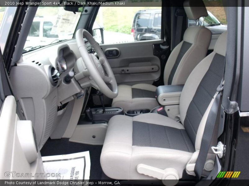 Black / Dark Khaki/Medium Khaki 2010 Jeep Wrangler Sport 4x4