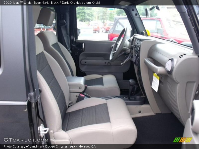 Black / Dark Khaki/Medium Khaki 2010 Jeep Wrangler Sport 4x4