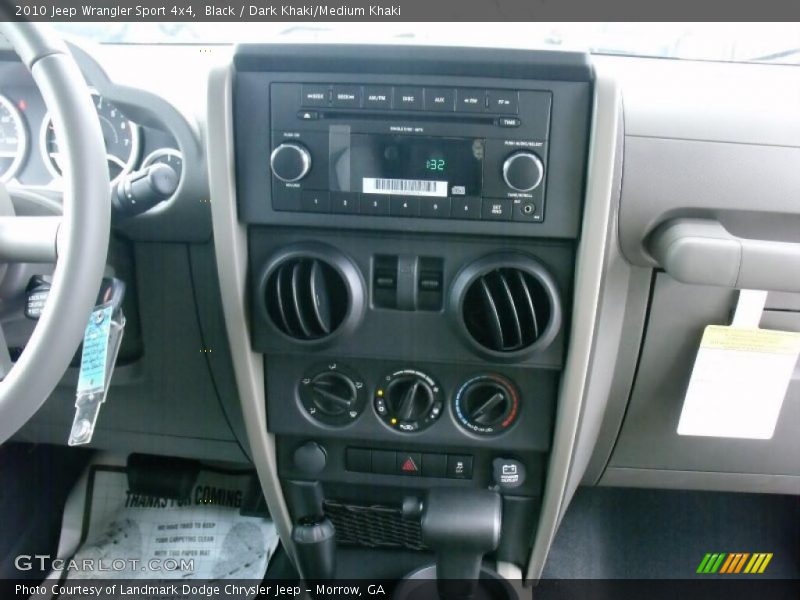 Black / Dark Khaki/Medium Khaki 2010 Jeep Wrangler Sport 4x4