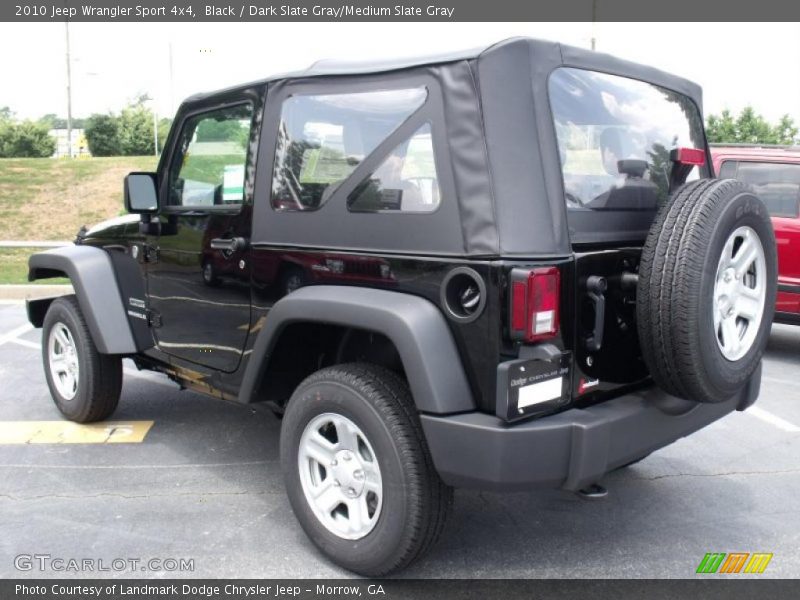 Black / Dark Slate Gray/Medium Slate Gray 2010 Jeep Wrangler Sport 4x4
