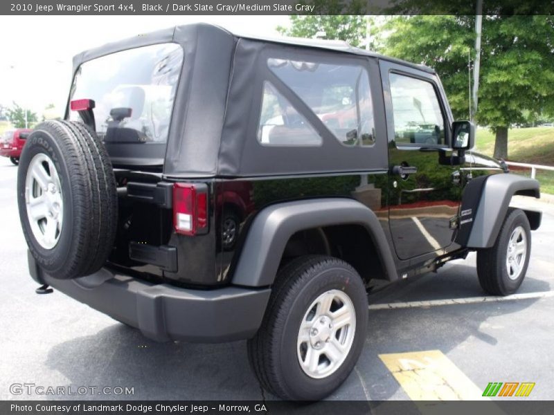 Black / Dark Slate Gray/Medium Slate Gray 2010 Jeep Wrangler Sport 4x4