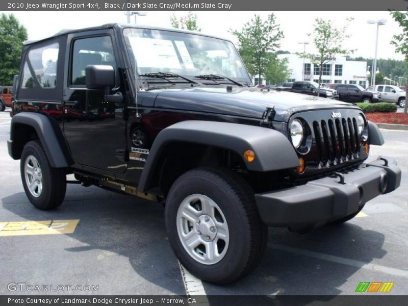 Black / Dark Slate Gray/Medium Slate Gray 2010 Jeep Wrangler Sport 4x4