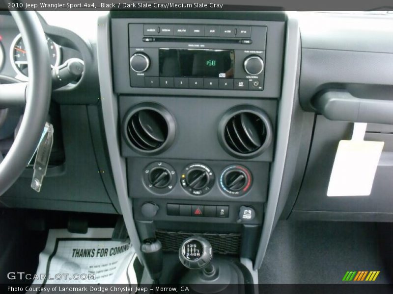 Black / Dark Slate Gray/Medium Slate Gray 2010 Jeep Wrangler Sport 4x4
