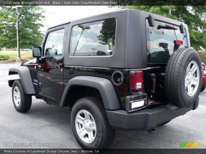 Black / Dark Slate Gray/Medium Slate Gray 2010 Jeep Wrangler Sport 4x4