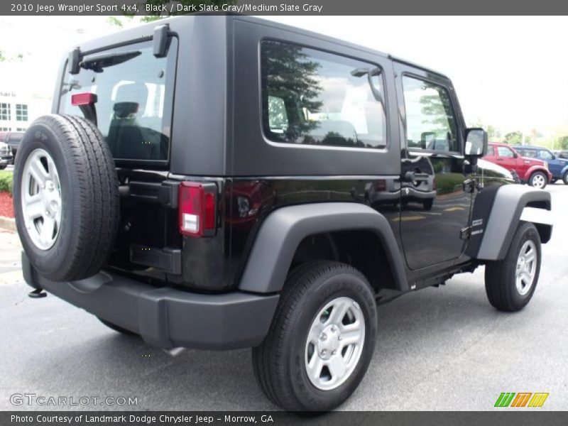 Black / Dark Slate Gray/Medium Slate Gray 2010 Jeep Wrangler Sport 4x4