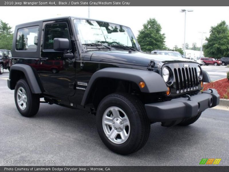 Black / Dark Slate Gray/Medium Slate Gray 2010 Jeep Wrangler Sport 4x4