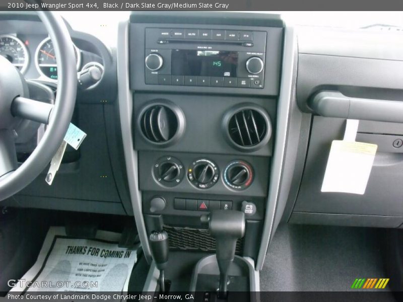 Black / Dark Slate Gray/Medium Slate Gray 2010 Jeep Wrangler Sport 4x4