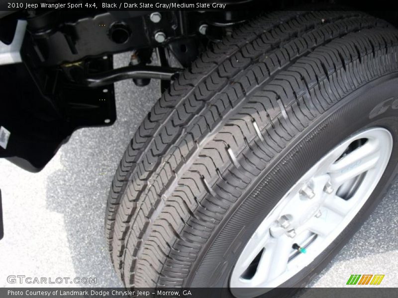 Black / Dark Slate Gray/Medium Slate Gray 2010 Jeep Wrangler Sport 4x4
