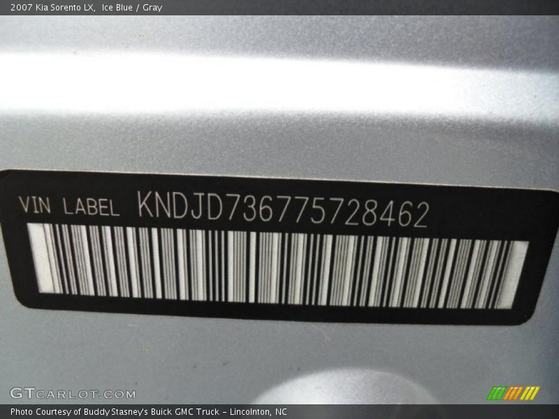 Ice Blue / Gray 2007 Kia Sorento LX