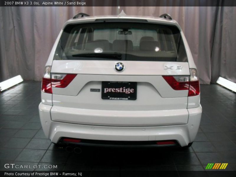 Alpine White / Sand Beige 2007 BMW X3 3.0si