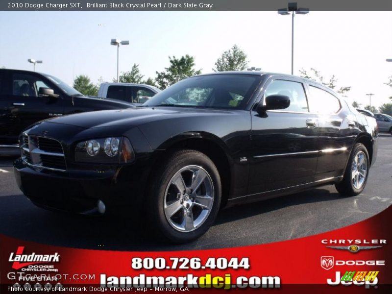 Brilliant Black Crystal Pearl / Dark Slate Gray 2010 Dodge Charger SXT