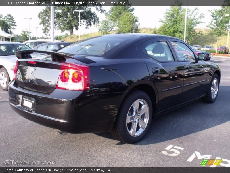 Brilliant Black Crystal Pearl / Dark Slate Gray 2010 Dodge Charger SXT
