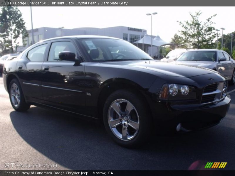 Brilliant Black Crystal Pearl / Dark Slate Gray 2010 Dodge Charger SXT